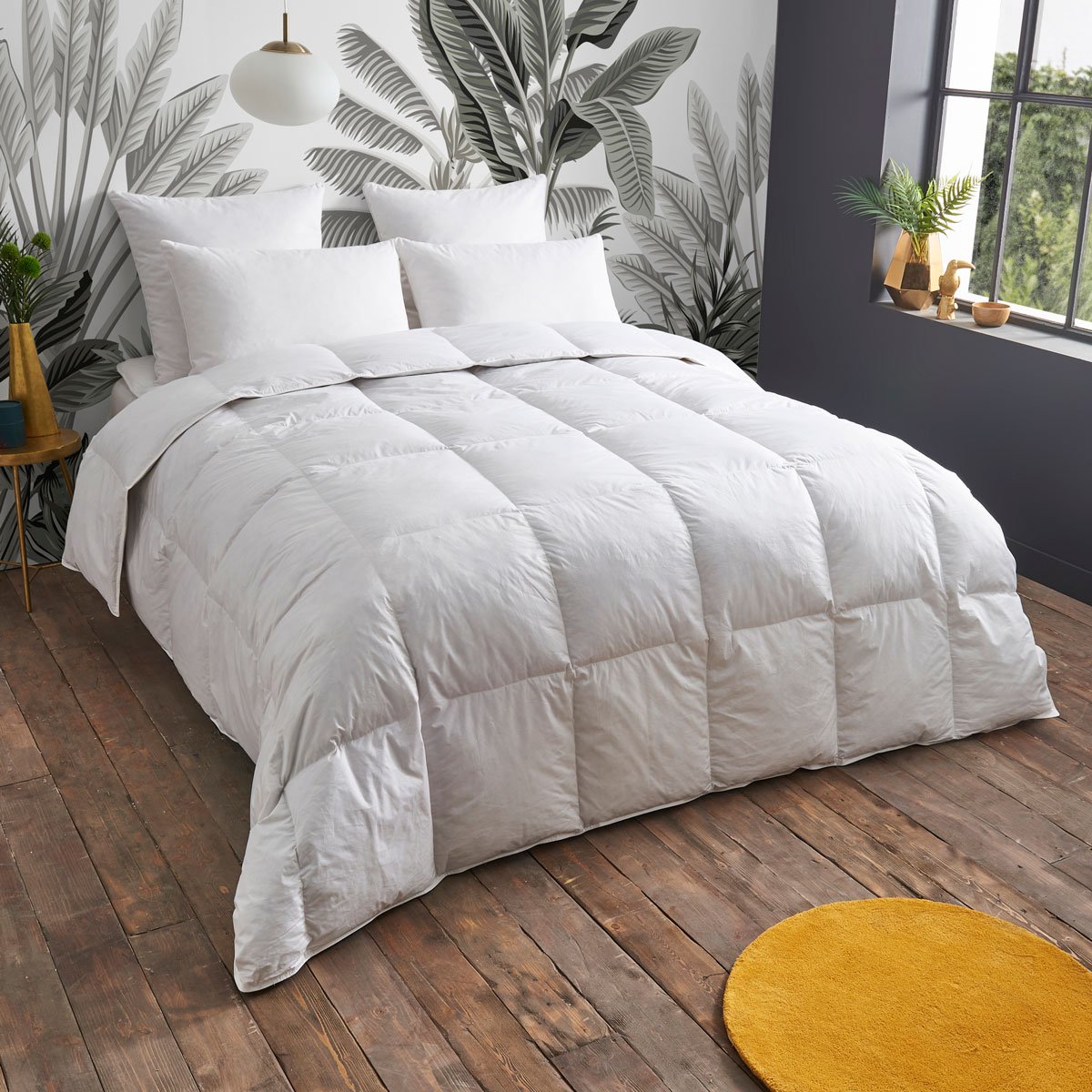 Couette 30% duvet canard/oie - coton naturel Gis&egrave;le