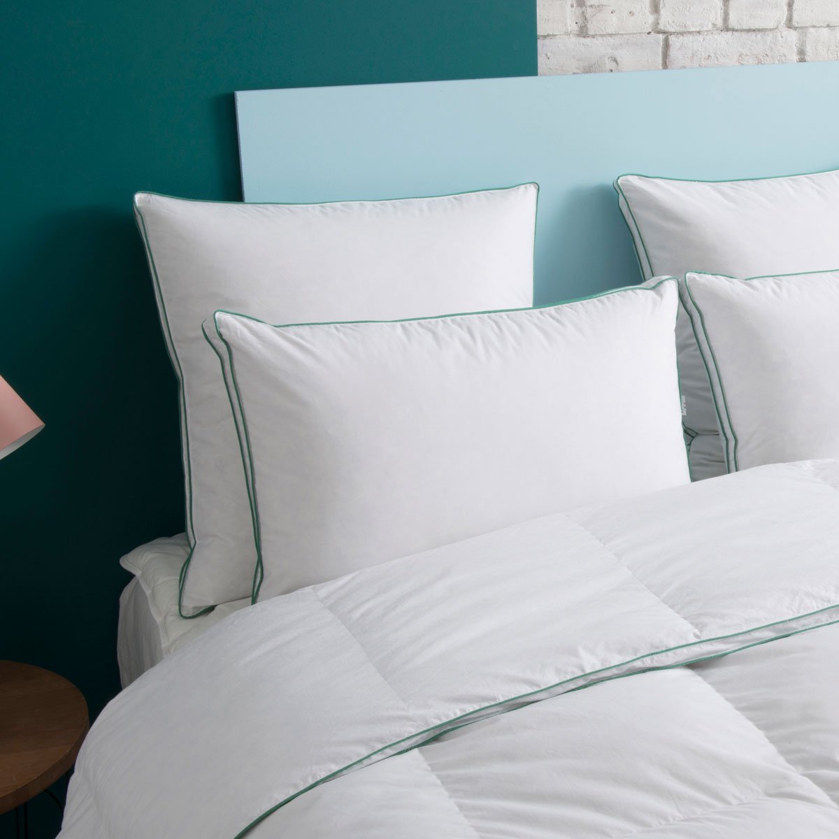 Oreiller 50% duvet canard/oie - coton Bio Alfred