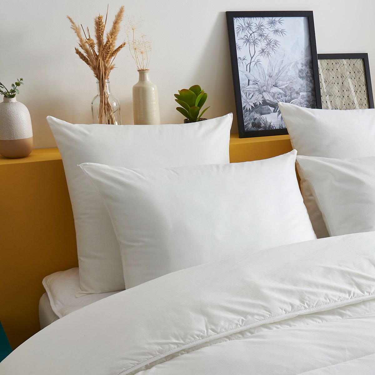 Oreiller Fibre recycl&eacute;e extra-douce - coton Bio Emile